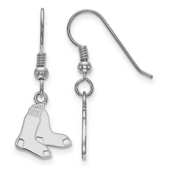 Sterling Silver MLB Boston Red Sox Small Dangle Earrings Sterling Silver MLB Boston Red Sox Small Dangle Earrings